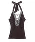 Sequin Halter Tie Top